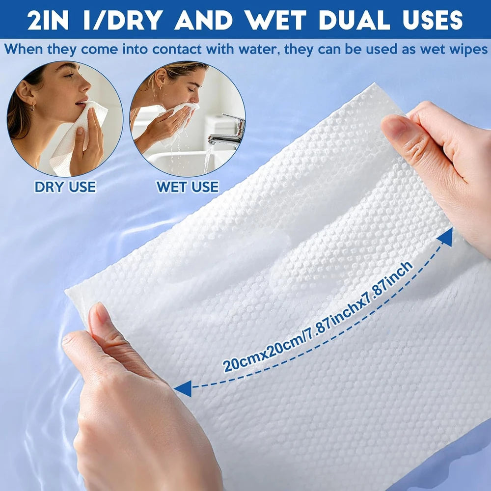 Disposable Cotton Face Towels