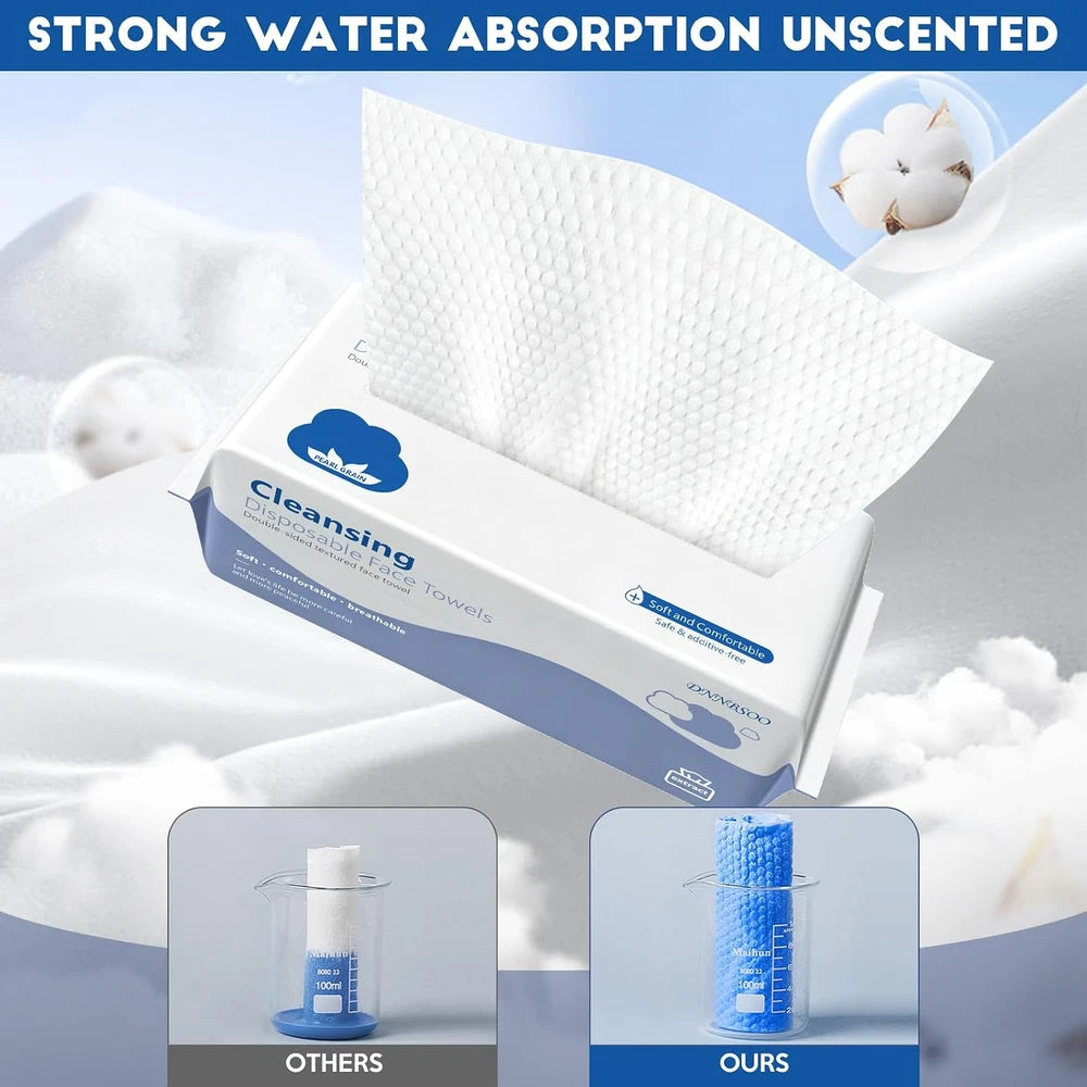Disposable Cotton Face Towels