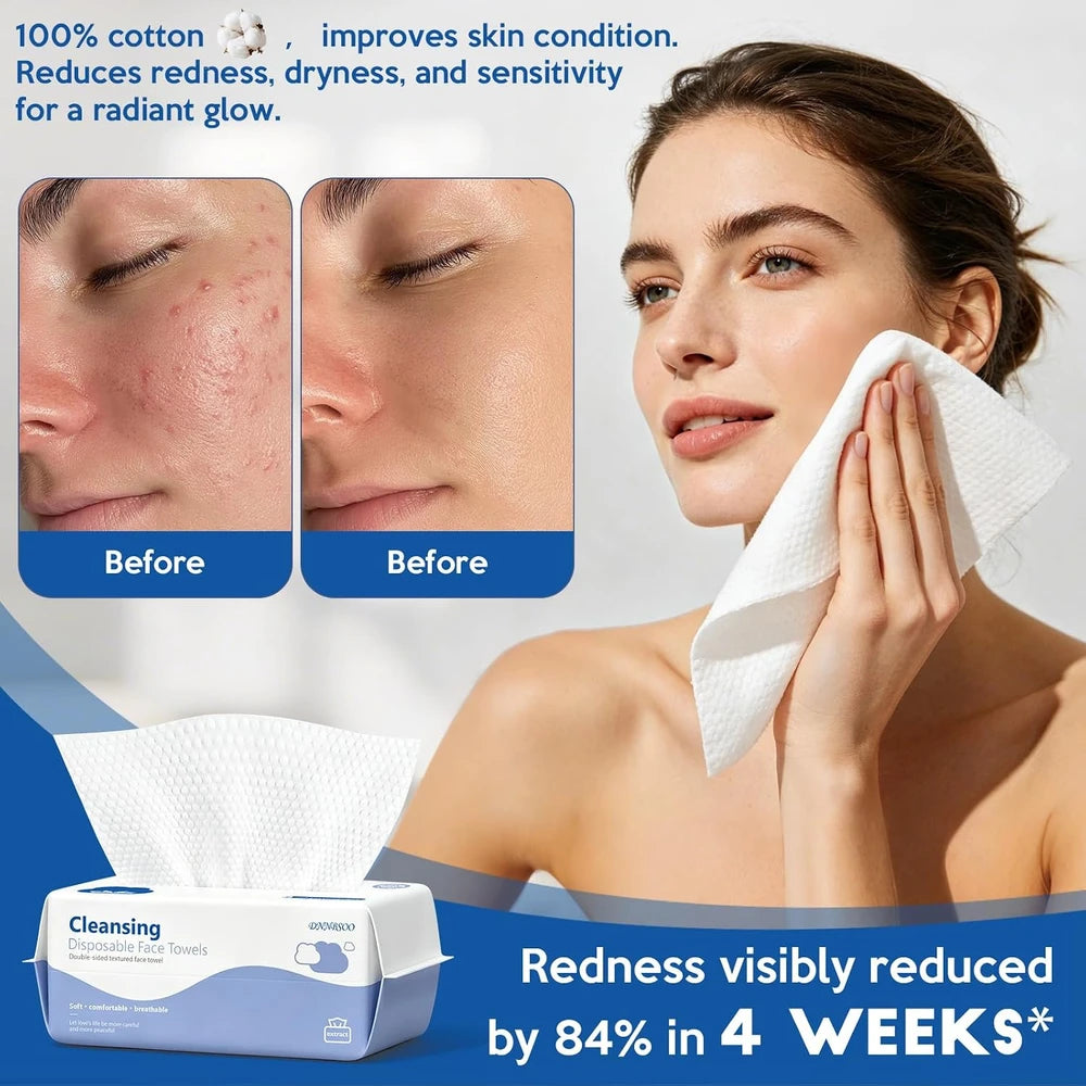 Disposable Cotton Face Towels